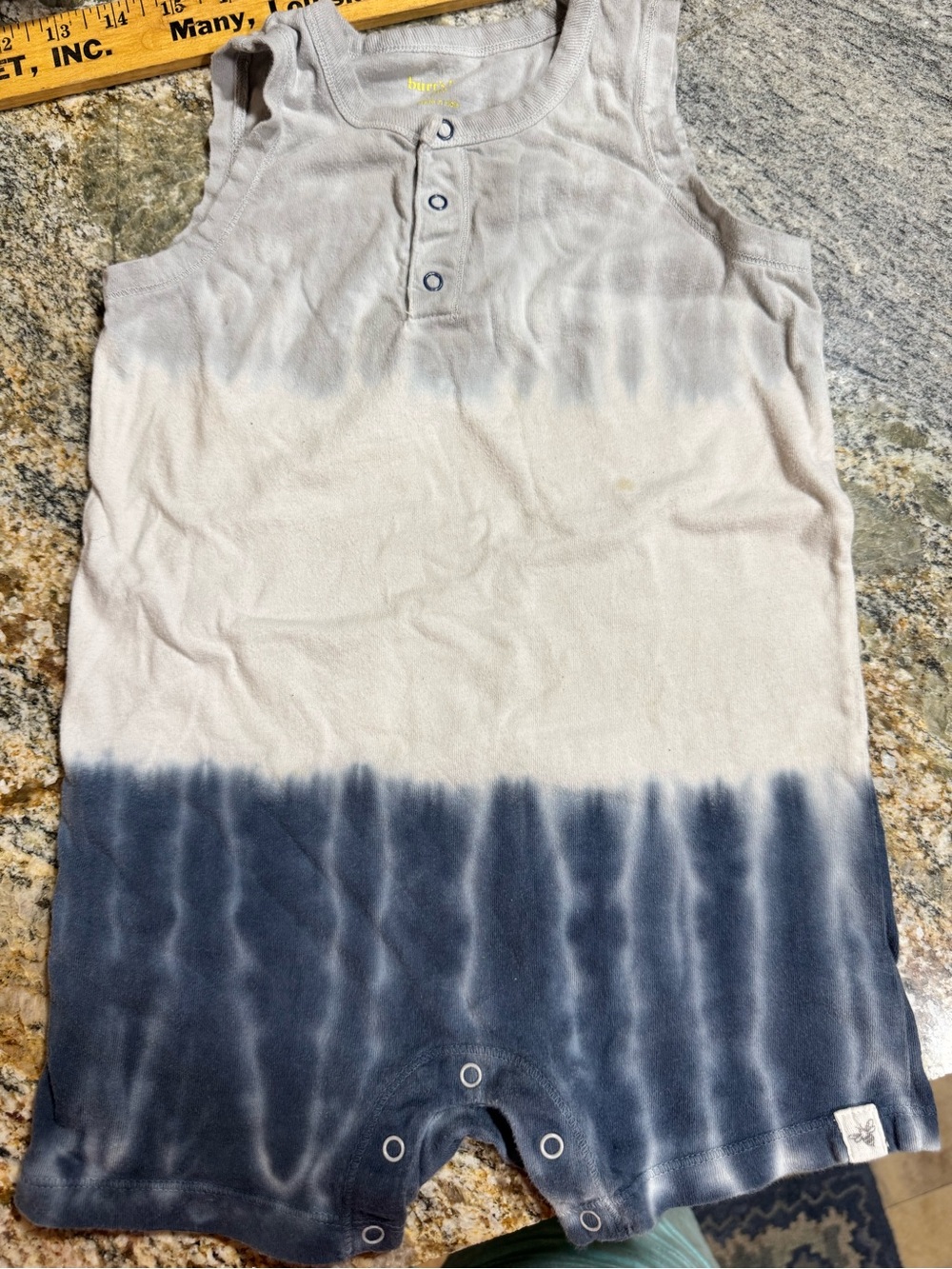Burt's Bees Baby Cream Tee with Yellow Logo